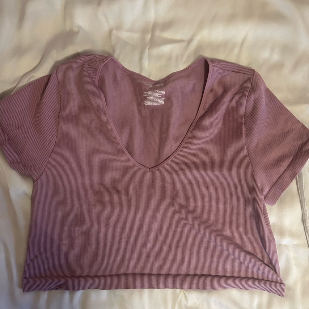 Wild Fable Pink Crop Top with Stylish Design
